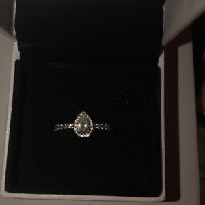 Pandora Tear Drop Ring Size 6